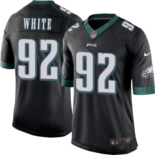 Youth Limited Reggie White Nike Jersey Black Alternate - #92 NFL Philadelphia Eagles